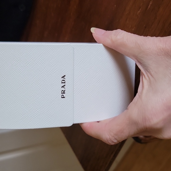 Prada Women's Black Oval Sunglasses With Black Jeweled Arms - Picture 12 of 16